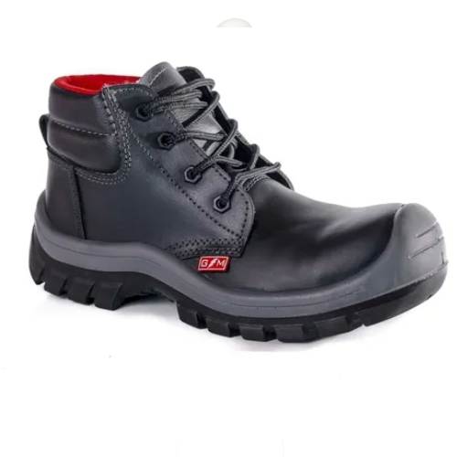 Bota lisa negra sin puntera